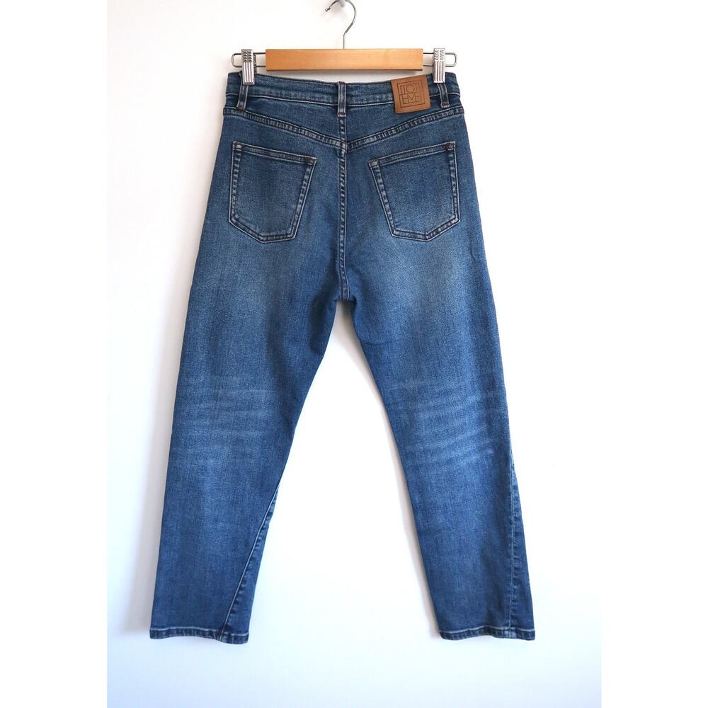 TOTEME Original Twisted Seam High Rise Stretch Denim Jeans NET-A-PORTER 26 $400 - Picture 5 of 10
